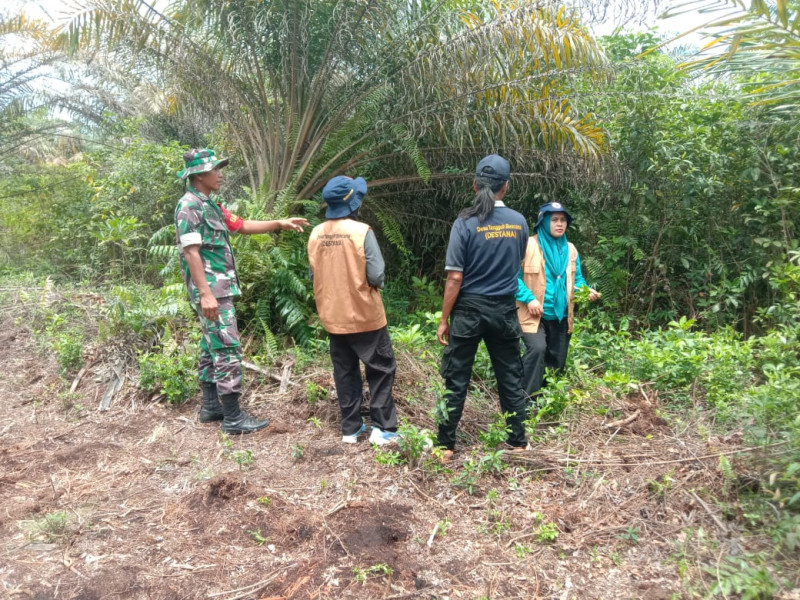 Babinsa Mundam Pos Ramil 02 Laksanakan Patroli Cegah Karhutla