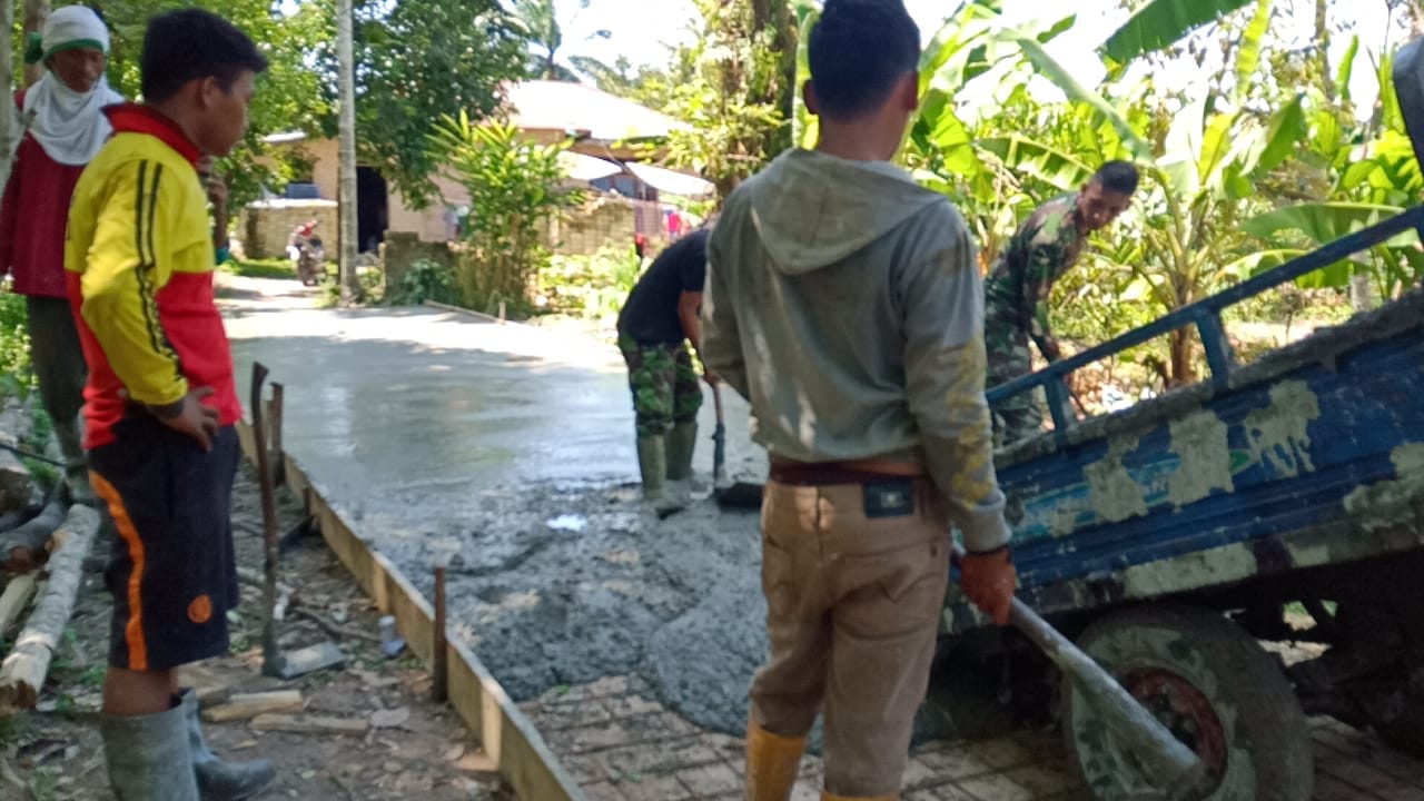 TMMD ke 107, Lurah Medang Kampai Turut Senang Dengan Kegiatan Ini