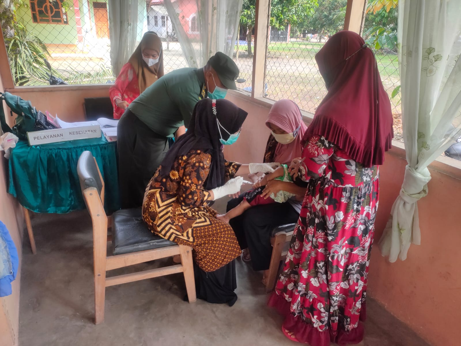 Pendampingan Pelda Joko di Posyandu