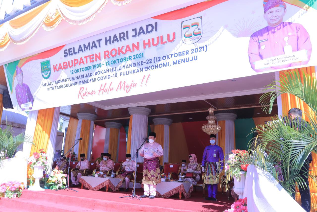 HUT Rohul Ke-22, Bupati H. Sukiman ajak Seluruh Elemen bersatu Membangun Rohul Maju