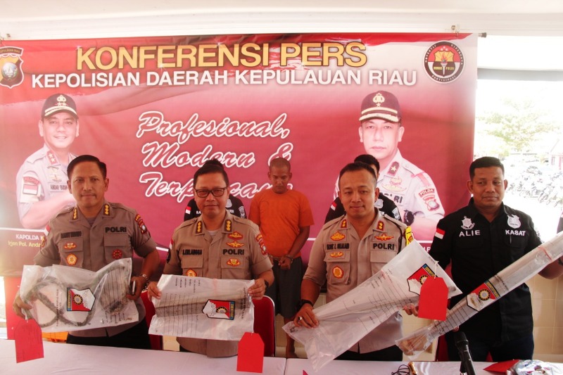 Polda Kepri Ungkap Kasus Pembunuhan Purn TNI Arnold Tambunan