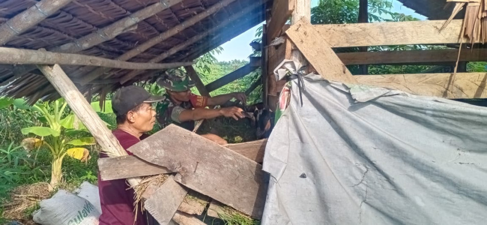 Serda CJ Silalahi Lakukan Upaya Pencegahan PMK