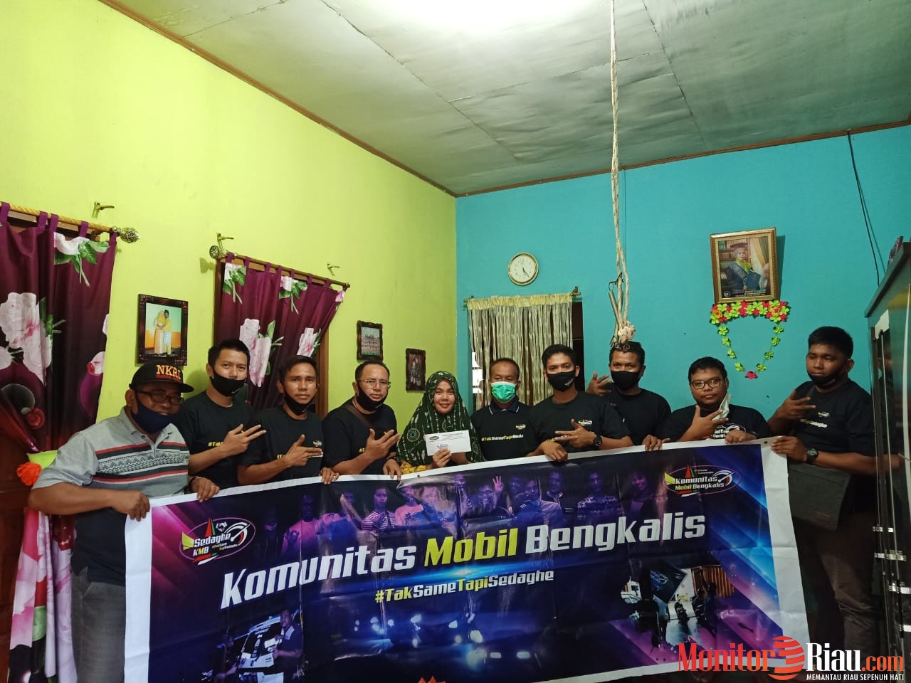 KMB Bantu Penderita Tumor Mata di Desa Teluk Lancar Bengkalis