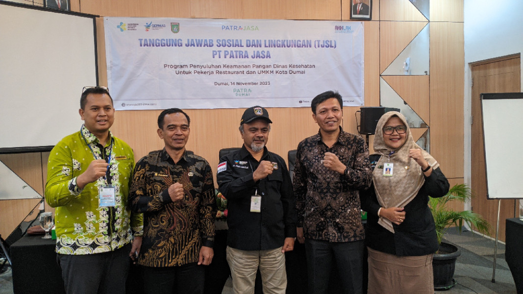 Salurkan TJSL, PT Patra Jasa Gelar Penyuluhan Keamanan Pangan Bagi Pengusaha Restauran dan UMKM se Kota Dumai