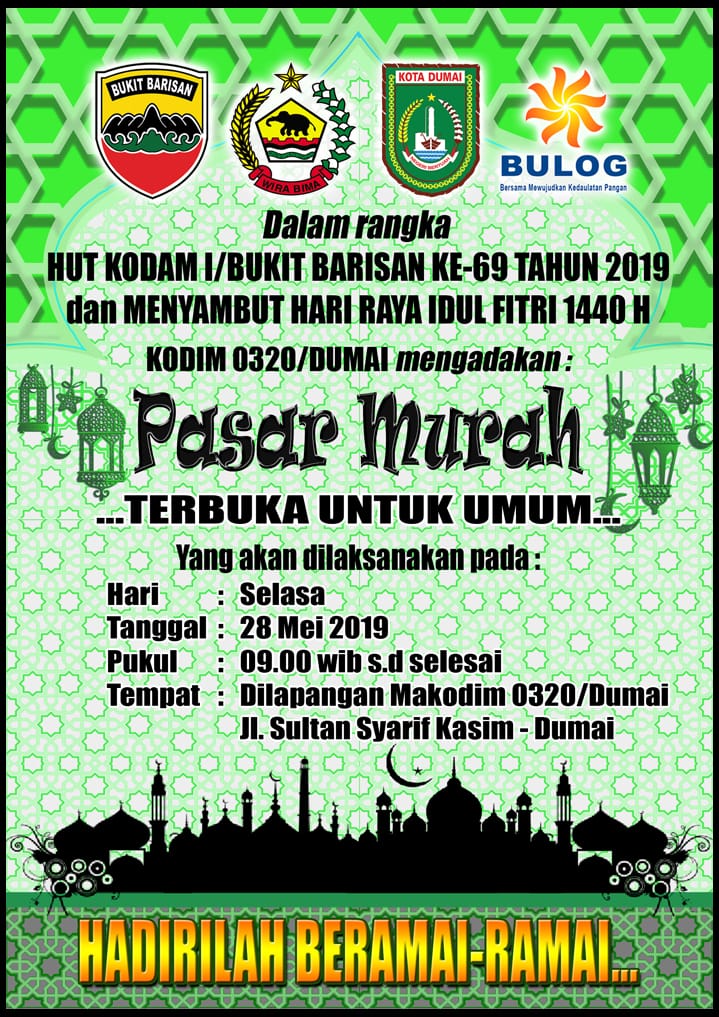 Gelar Pasar Murah, Dandim 0320/Dumai Pimpin Rapat Koordinasi Persiapan