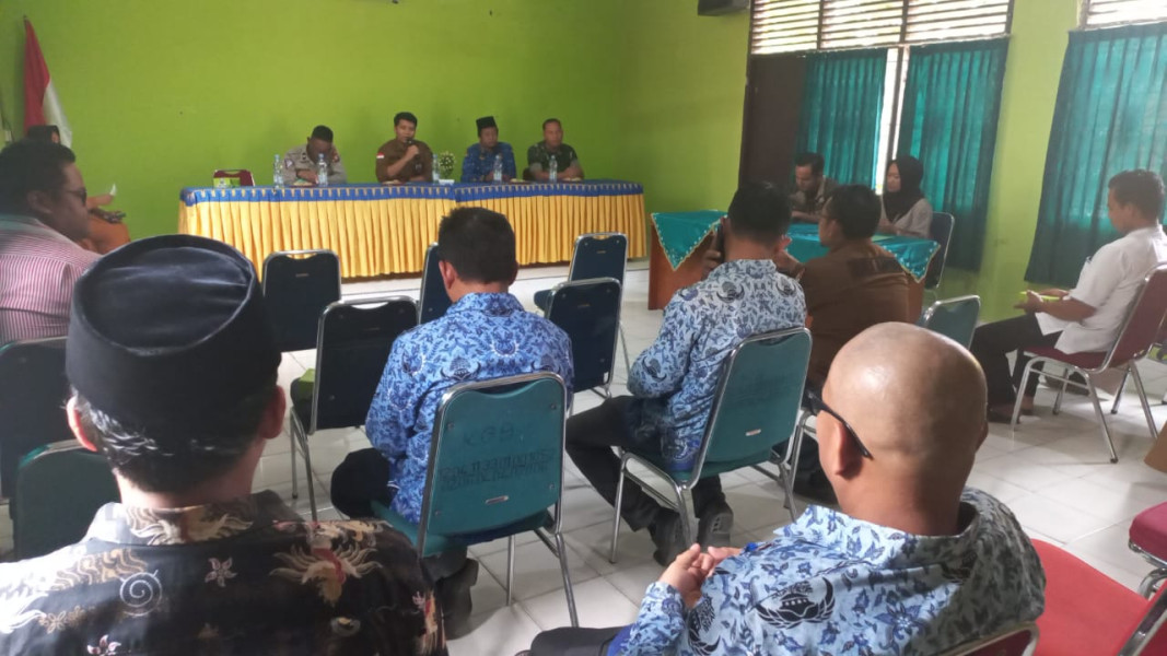 Rapat Koordinasi Pemasangan APK dihadiri Oleh Danramil 02 BK