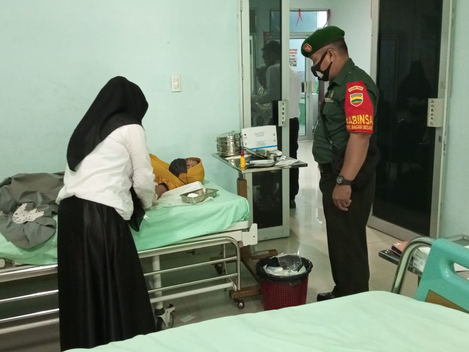 Babinsa Dampingi Kegiatan di Puskesmas