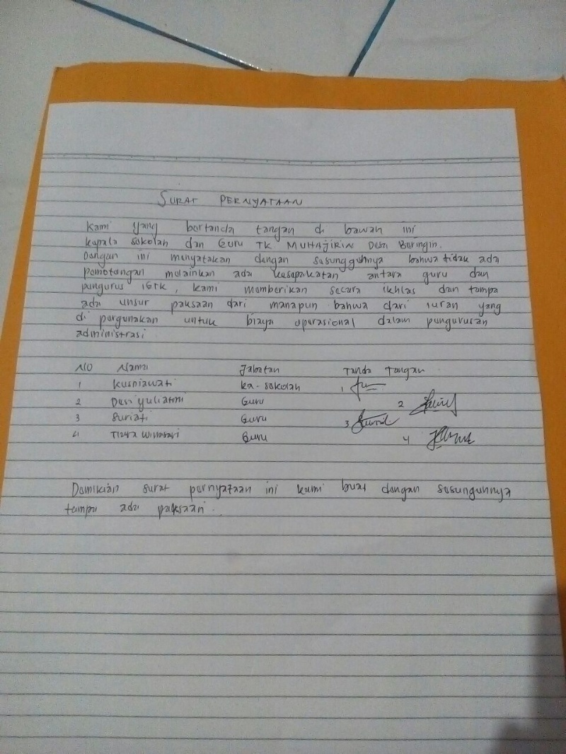 IGTK Kecamatan Mandau Dan Pinggir Bantah Adanya Memotong Dana Insentif Guru Paud