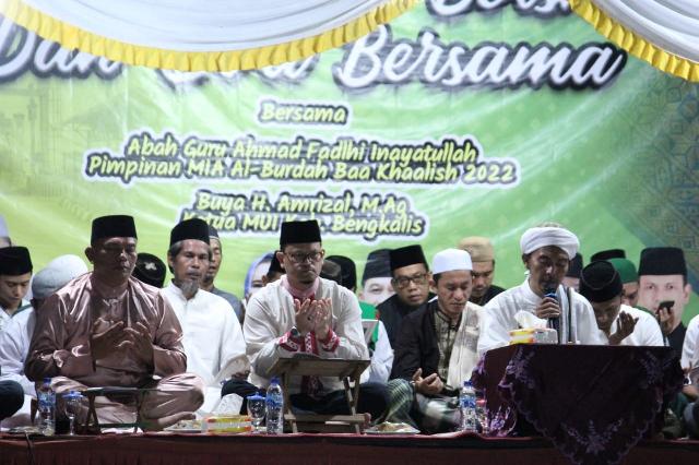 Pemerintah Kecamatan Rupat Gelar Bersholawat Bersama, Masyarakat Antusias