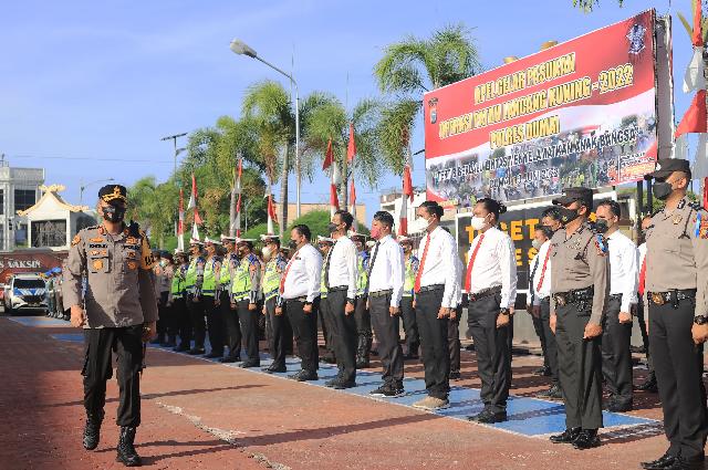 Kapolres Dumai Cek Pasukan Operasi Patuh Lancang Kuning 2022